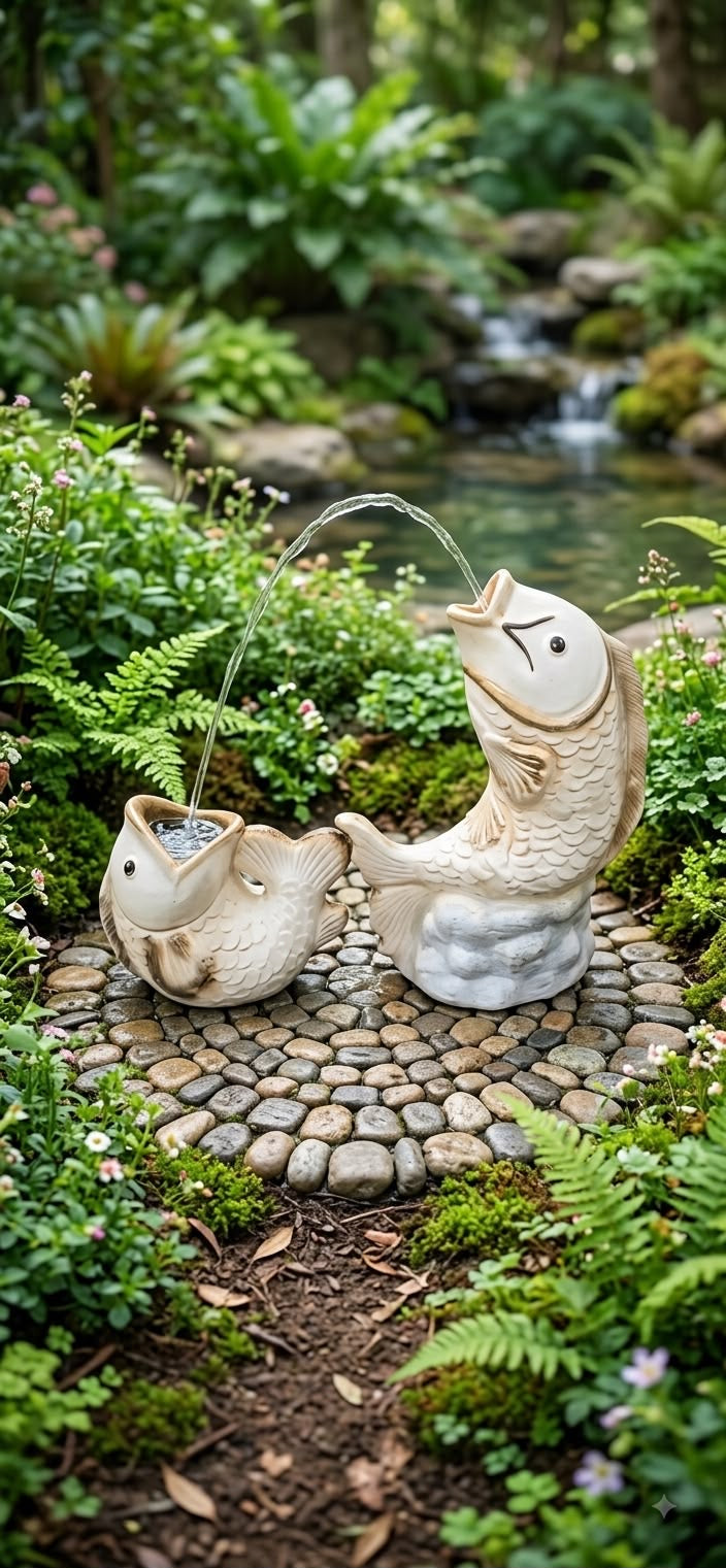 Riverstone Fish Fountain